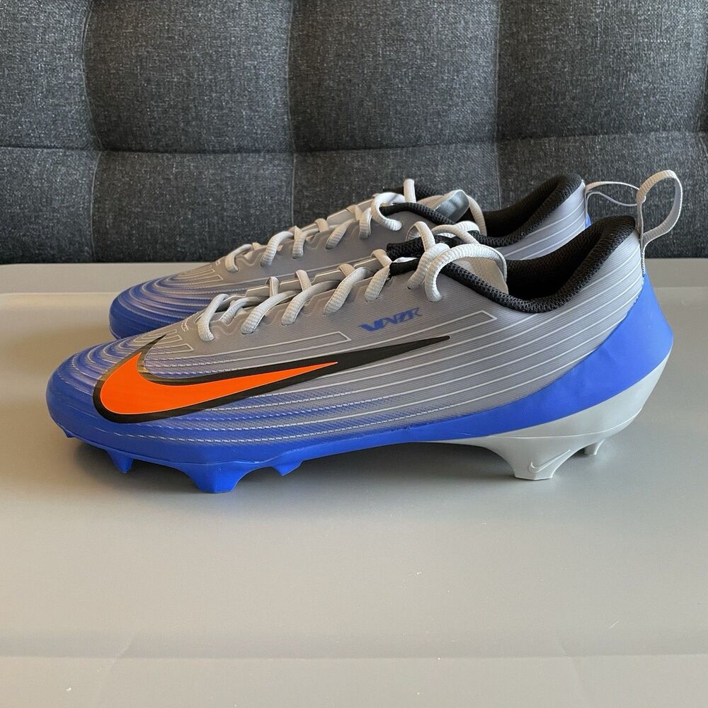 Nike Vapor Speed 3 Men's Football Cleats Grey Blue Orange Size 12 FB3303-001